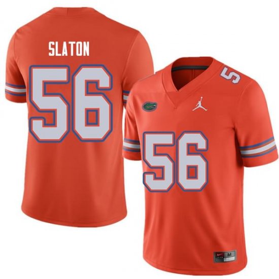 Men's Florida Gators #56 Tedarrell Slaton NCAA Jordan Brand Orange Authentic Stitched College Football Jersey HEF2162GM